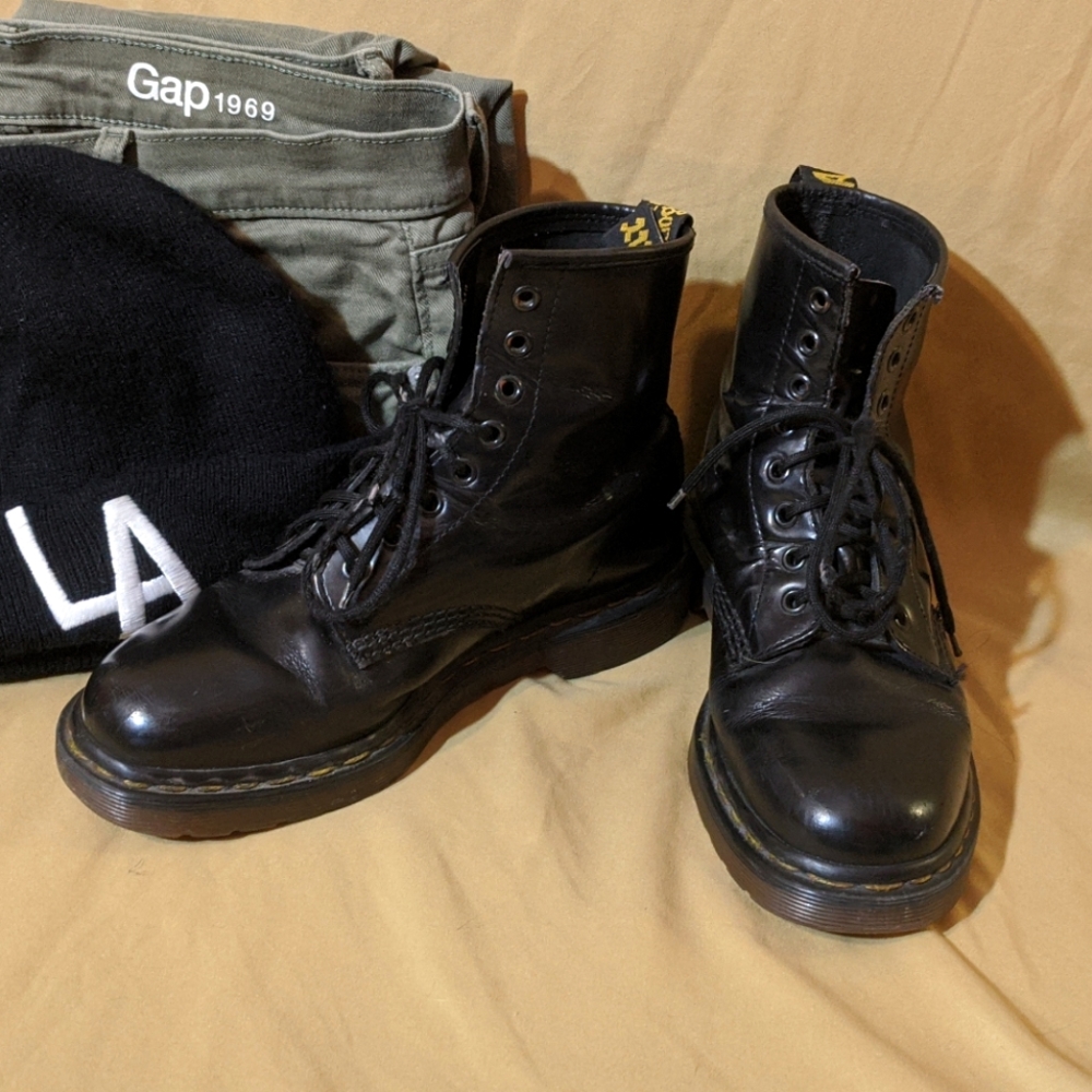 1460 NAPPA LEATHER LACE UP BOOTS